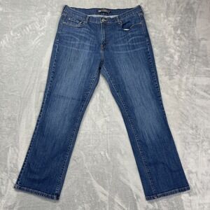 Levi's 505 Jeans Womens 16 (36x29) Blue Denim Medium Wash Red Tab Straight Leg